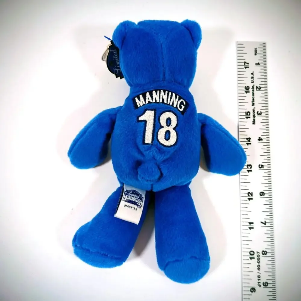 Limited Treasures Peyton Manning Indianapolis Colts NFL Pro Bear #18 Blue 9